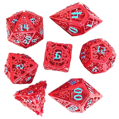 Chongtian Snake Hollow Metal Dice Set Wieloaspektowa gra stołowa #Dnd#Rpg#Coc
