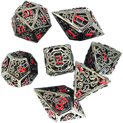Chongtian Snake Hollow Metal Dice Set Wieloaspektowa gra stołowa #Dnd#Rpg#Coc