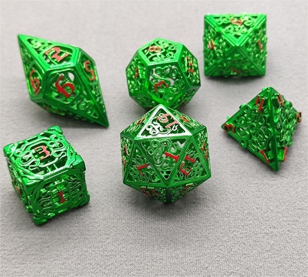 Chongtian Snake Hollow Metal Dice Set Wieloaspektowa gra stołowa #Dnd#Rpg#Coc