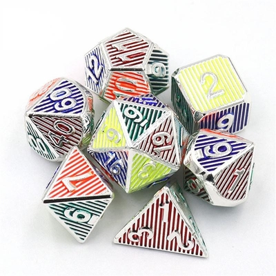 Digital Metal RPG Dice Color Vertical Strip Dnd Coc Luxury styl
