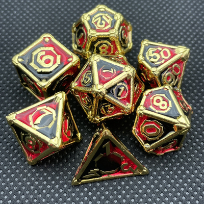 Gra na komputerze Metal Multi Face RPG Dice Set Dnd Coc Wielokrotny kolor
