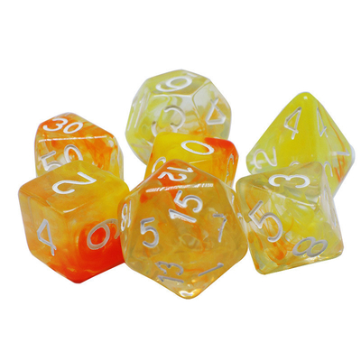 Dwa włókna dymu dodać razem żywicy RPG kostki Deskowa gra zestaw kostek