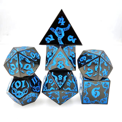 Devil's Eye - metal multifaceted dice set TRPG COC
