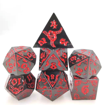 Devil's Eye - metal multifaceted dice set TRPG COC