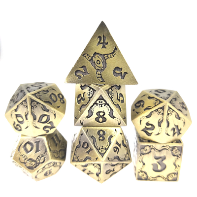 Devil's Eye - metal multifaceted dice set TRPG COC