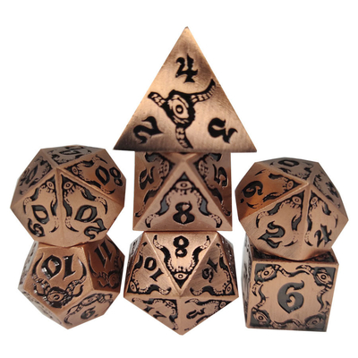 Devil's Eye - metal multifaceted dice set TRPG COC