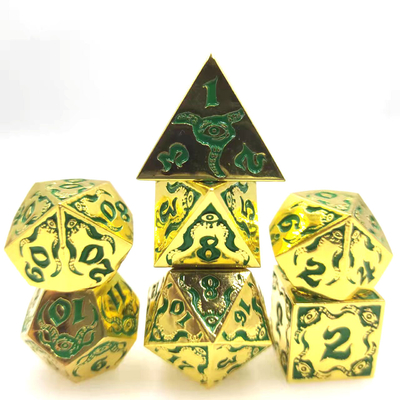 Devil's Eye - metal multifaceted dice set TRPG COC