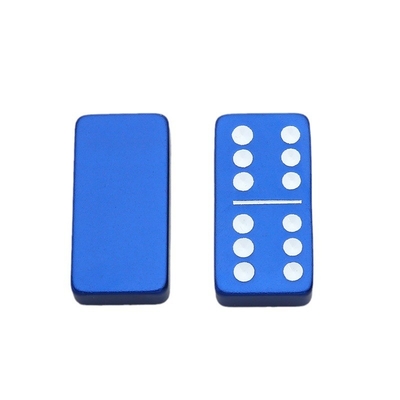 Podwójne 6 6 metalowe domino z 28 gigantycznymi aluminium stopem domino bloków laserem drukowane gra na pulpicie ✅Pai Jiu ✅