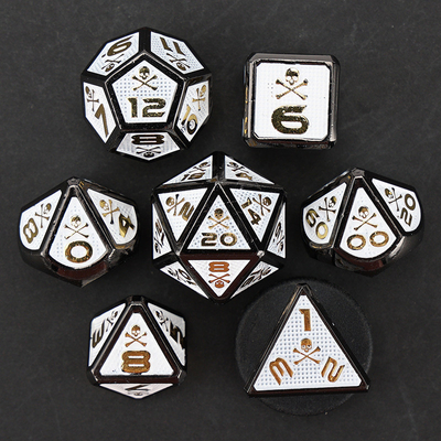 7 kostki kostki, gra planszowa DND w kolorach cyfrowych, Dragon and Dungeon