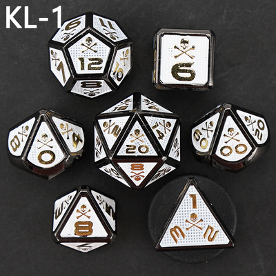 7 kostki kostki, gra planszowa DND w kolorach cyfrowych, Dragon and Dungeon