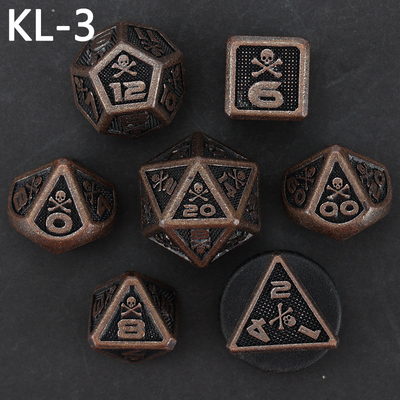 7 kostki kostki, gra planszowa DND w kolorach cyfrowych, Dragon and Dungeon