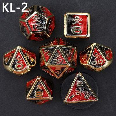 7 kostki kostki, gra planszowa DND w kolorach cyfrowych, Dragon and Dungeon