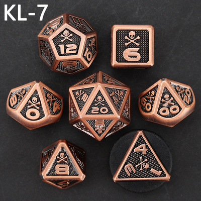 7 kostki kostki, gra planszowa DND w kolorach cyfrowych, Dragon and Dungeon