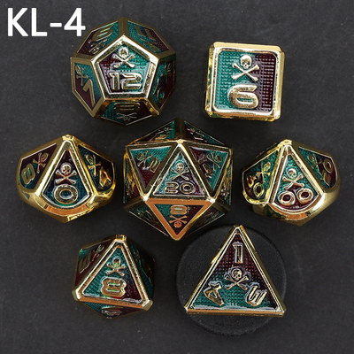7 kostki kostki, gra planszowa DND w kolorach cyfrowych, Dragon and Dungeon