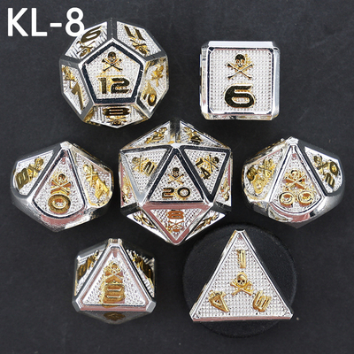 7 kostki kostki, gra planszowa DND w kolorach cyfrowych, Dragon and Dungeon