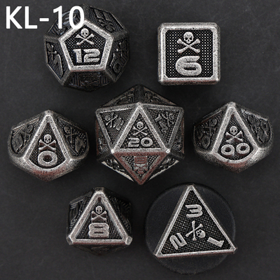 7 kostki kostki, gra planszowa DND w kolorach cyfrowych, Dragon and Dungeon