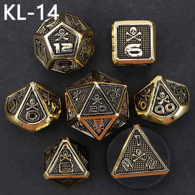 7 kostki kostki, gra planszowa DND w kolorach cyfrowych, Dragon and Dungeon