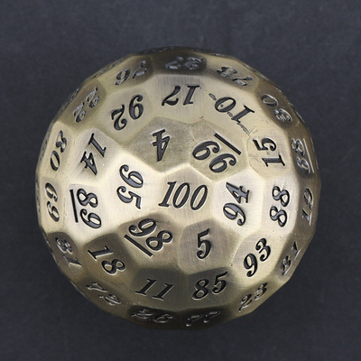 Kolorowy Solid 100D Metal Dice Set Dungeon and Dragon DND # RPG # COC