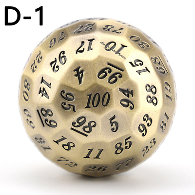 Kolorowy Solid 100D Metal Dice Set Dungeon and Dragon DND # RPG # COC
