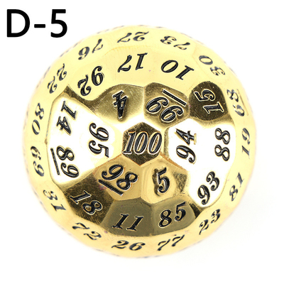 Kolorowy Solid 100D Metal Dice Set Dungeon and Dragon DND # RPG # COC