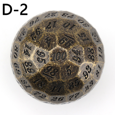 Kolorowy Solid 100D Metal Dice Set Dungeon and Dragon DND # RPG # COC