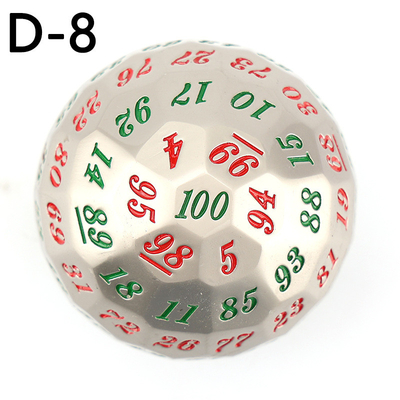 Kolorowy Solid 100D Metal Dice Set Dungeon and Dragon DND # RPG # COC