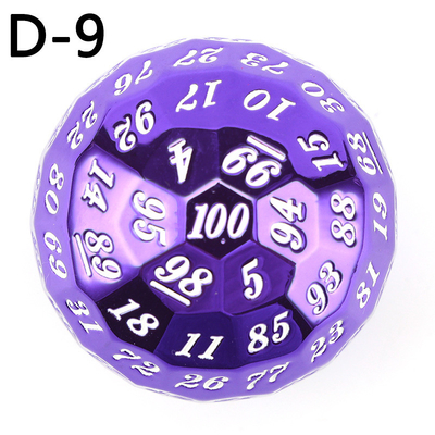 Kolorowy Solid 100D Metal Dice Set Dungeon and Dragon DND # RPG # COC