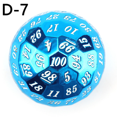 Kolorowy Solid 100D Metal Dice Set Dungeon and Dragon DND # RPG # COC