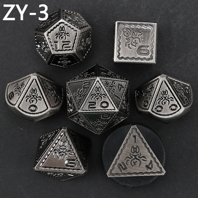 Elektroplacowany Vintage Kolorowy Octopus Metal Dnd Dice Set Dragon i Dragon Szkodownicza Gra Kości