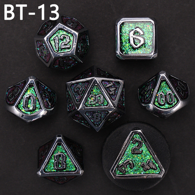 Niestandardowe metałowe i plastikowe kostki D20 gra D &amp; D wielościana DND kostki RPG kostki