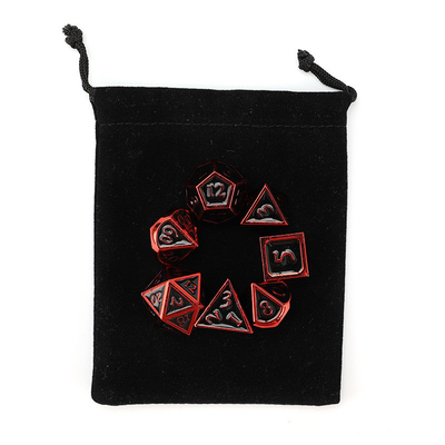 Niestandardowy metalowy kostki D20 gra D &amp; D wielościana DND kostki zestaw RPG kostki