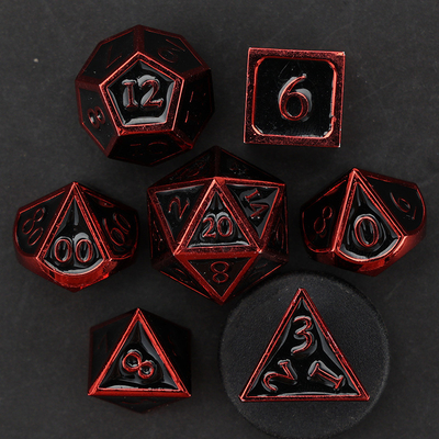 Niestandardowy metalowy kostki D20 gra D &amp; D wielościana DND kostki zestaw RPG kostki