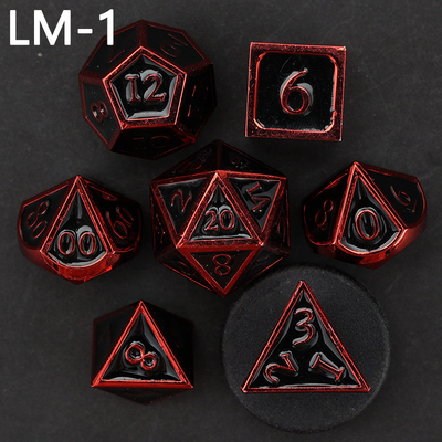 Niestandardowy metalowy kostki D20 gra D &amp; D wielościana DND kostki zestaw RPG kostki