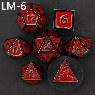 Niestandardowy metalowy kostki D20 gra D &amp; D wielościana DND kostki zestaw RPG kostki