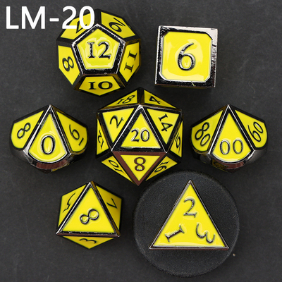 Niestandardowy metalowy kostki D20 gra D &amp; D wielościana DND kostki zestaw RPG kostki