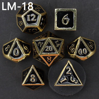 Niestandardowy metalowy kostki D20 gra D &amp; D wielościana DND kostki zestaw RPG kostki