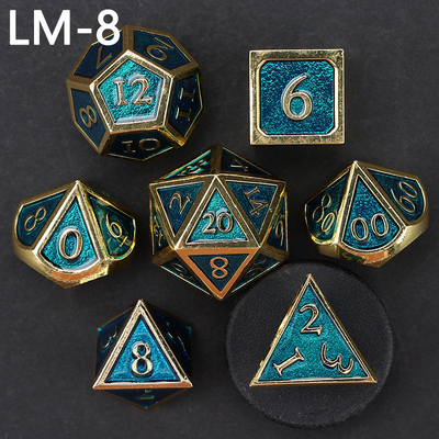 Niestandardowy metalowy kostki D20 gra D &amp; D wielościana DND kostki zestaw RPG kostki