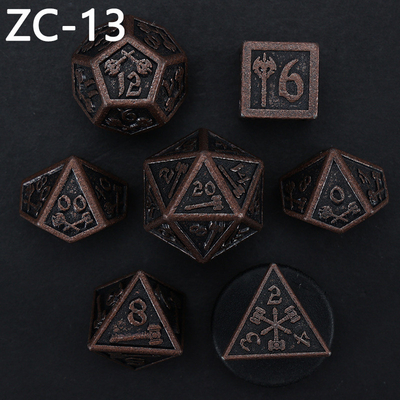Dostosowywalny zestaw kości wielościennych gra w gry kości RPG Dungeon and Dragon zestaw kości gra planszowa