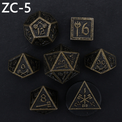 Dostosowywalny zestaw kości wielościennych gra w gry kości RPG Dungeon and Dragon zestaw kości gra planszowa
