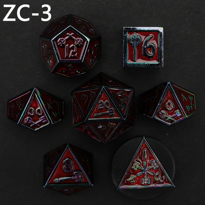 Dostosowywalny zestaw kości wielościennych gra w gry kości RPG Dungeon and Dragon zestaw kości gra planszowa