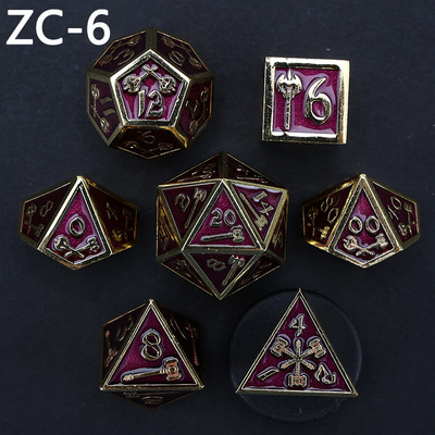 Dostosowywalny zestaw kości wielościennych gra w gry kości RPG Dungeon and Dragon zestaw kości gra planszowa