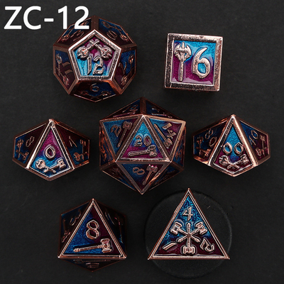Dostosowywalny zestaw kości wielościennych gra w gry kości RPG Dungeon and Dragon zestaw kości gra planszowa