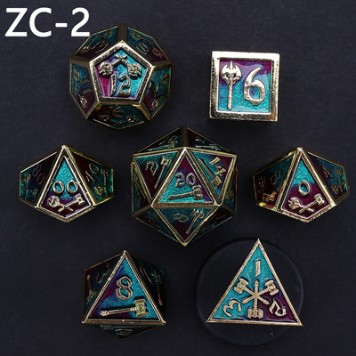 Dostosowywalny zestaw kości wielościennych gra w gry kości RPG Dungeon and Dragon zestaw kości gra planszowa