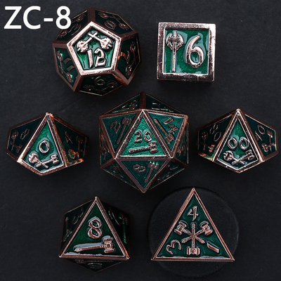 Dostosowywalny zestaw kości wielościennych gra w gry kości RPG Dungeon and Dragon zestaw kości gra planszowa