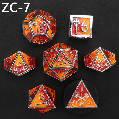 Dostosowywalny zestaw kości wielościennych gra w gry kości RPG Dungeon and Dragon zestaw kości gra planszowa