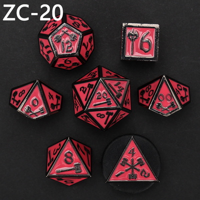 Dostosowywalny zestaw kości wielościennych gra w gry kości RPG Dungeon and Dragon zestaw kości gra planszowa