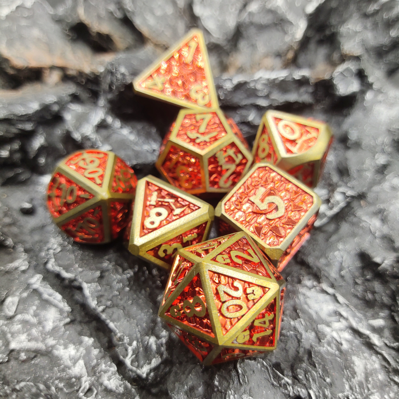 Magia zbierania Mini RPG Dice DND Luxury For Family Game Metal Polyhedral