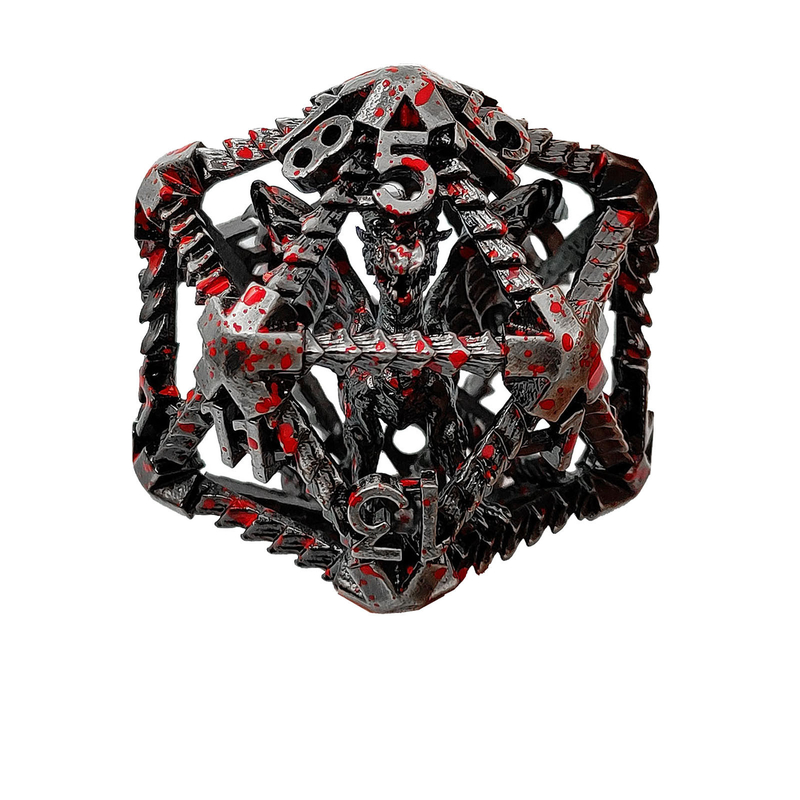 20 Stron Metalowe Pustkie Kości D20 Duża skala DND RPG wielościenna Dungeons And Dragons