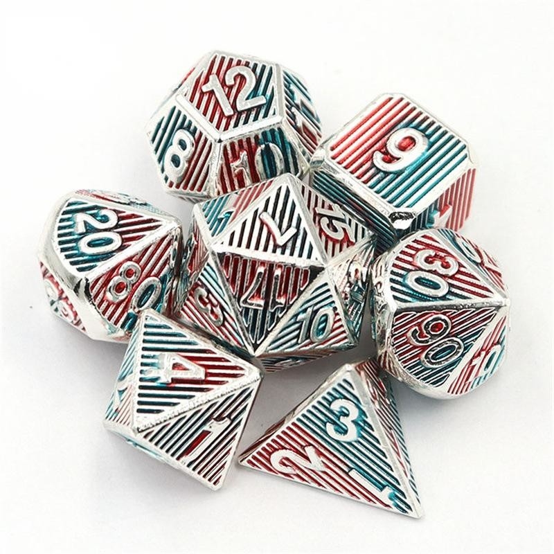 Digital Metal RPG Dice Color Vertical Strip Dnd Coc Luxury styl