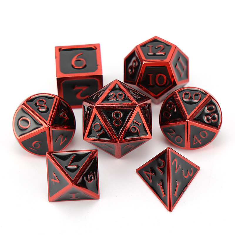 Niestandardowy metalowy kostki D20 gra D &amp; D wielościana DND kostki zestaw RPG kostki